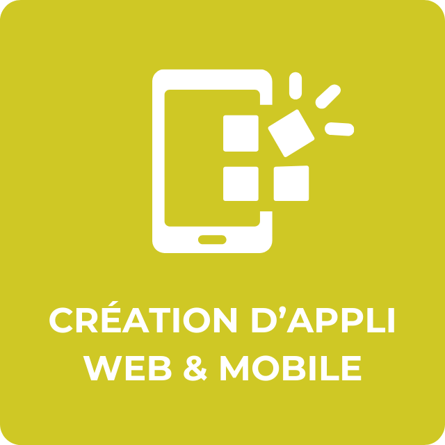 Bouton Création Appli Web & Mobile